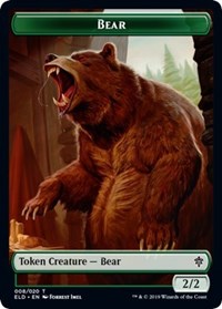 Bear // Food (15) Double-sided Token [Throne of Eldraine]
