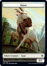 Goat // Food (15) Double-sided Token [Throne of Eldraine]