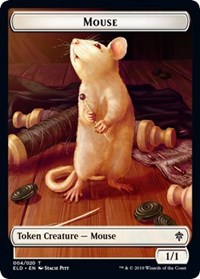 Mouse // Food (18) Double-sided Token [Throne of Eldraine]