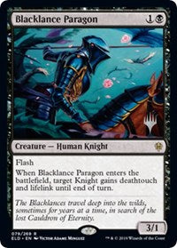 Blacklance Paragon [Promo Pack: Throne of Eldraine]