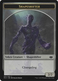 Shapeshifter (001) // Emblem - Serra the Benevolent (020) Double-sided Token [Modern Horizons]