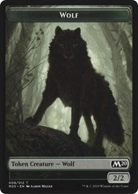 Zombie // Wolf Double-Sided Token [Magic Game Night 2019]