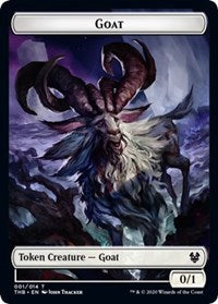 Goat // Human Soldier Double-sided Token [Theros Beyond Death]