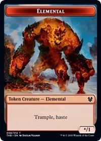 Elemental // Satyr Double-sided Token [Theros Beyond Death]