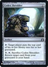 Codex Shredder [Mystery Booster: Retail Exclusives]