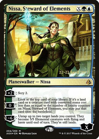 Nissa, Steward of Elements [Amonkhet Promos]