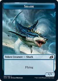 Shark // Human Soldier (004) Double-sided Token [Ikoria: Lair of Behemoths]