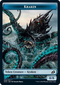 Kraken // Human Soldier (003) Double-sided Token [Ikoria: Lair of Behemoths]