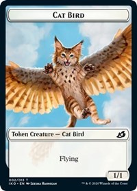 Cat Bird // Human Soldier (003) Double-sided Token [Ikoria: Lair of Behemoths]