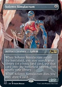 Solemn Simulacrum (Alternate Art) [Core Set 2021]