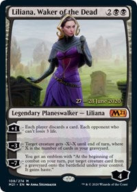 Liliana, Waker of the Dead [Prerelease: Core Set 2021]