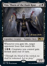 Vito, Thorn of the Dusk Rose [Prerelease: Core Set 2021]