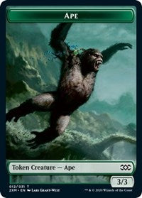 Ape // Golem Double-sided Token [Double Masters]