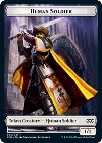 Human Soldier // Tuktuk the Returned Double-sided Token [Double Masters]