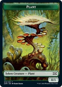 Plant // Treasure Double-sided Token [Double Masters]