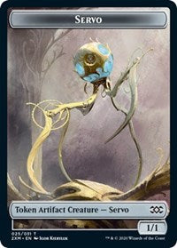Servo // Soldier Double-sided Token [Double Masters]