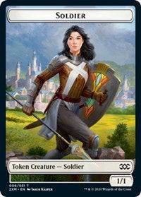 Soldier // Squirrel Double-sided Token [Double Masters]