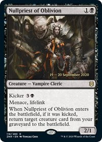 Nullpriest of Oblivion [Zendikar Rising: Prerelease Cards]