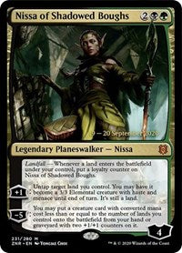 Nissa of Shadowed Boughs [Zendikar Rising: Prerelease Cards]