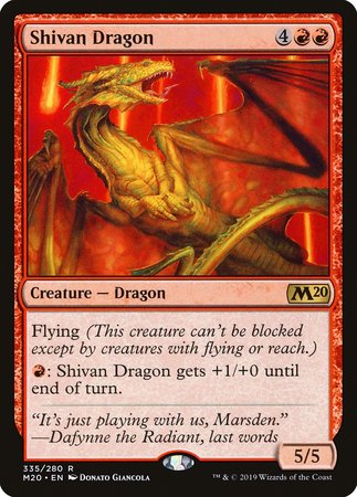 Shivan Dragon [Core Set 2020]