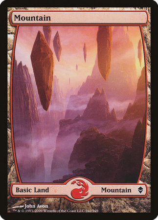 Mountain (242) - Full Art [Zendikar]