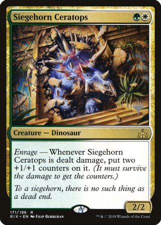 Siegehorn Ceratops [Rivals of Ixalan Promos]