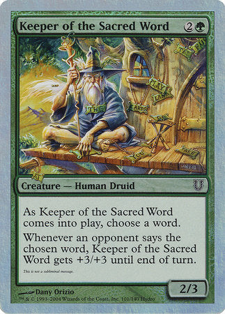 Keeper of the Sacred Word [Unhinged]