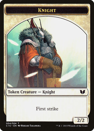 Knight (First Strike) // Elemental Shaman Double-Sided Token [Commander 2015 Tokens]