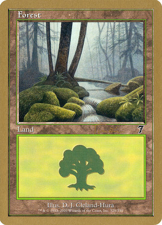 Forest (328) - 2001 Jan Tomcani (7ED) [World Championship Decks 2001]