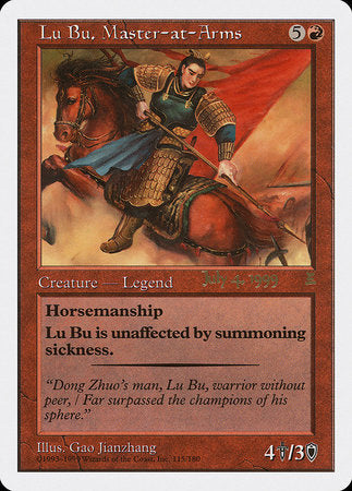 Lu Bu, Master-at-Arms (Singapore 7/4/99) [Prerelease Events]