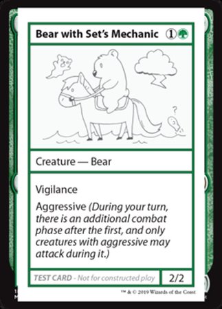 Bear with Set's Mechanic [Mystery Booster Playtest Cards]