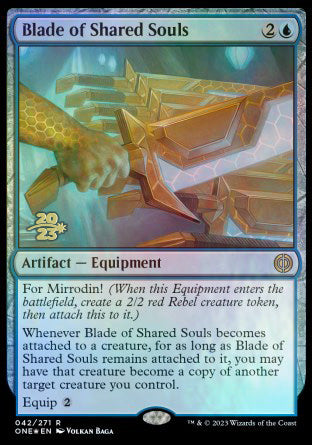 Blade of Shared Souls [Phyrexia: All Will Be One Prerelease Promos]