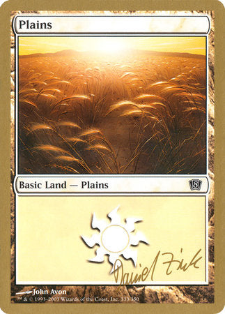 Plains (333) - 2003 Daniel Zink (8ED) [World Championship Decks 2003]