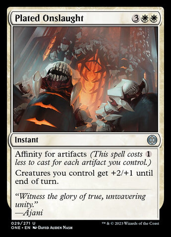 Plated Onslaught [Phyrexia: All Will Be One]