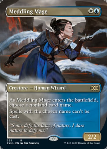 Meddling Mage (Borderless) [Double Masters]