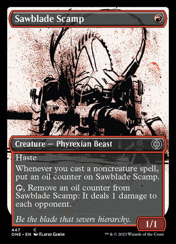 Sawblade Scamp (Showcase Ichor Step-and-Compleat Foil) [Phyrexia: All Will Be One]