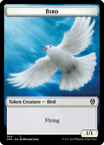 Bird // Cat Double-Sided Token [Phyrexia: All Will Be One Commander Tokens]