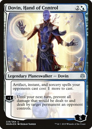 Dovin, Hand of Control [War of the Spark Promos]