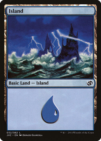 Island (32) (Jace vs. Chandra) [Duel Decks Anthology: Jace vs. Chandra]