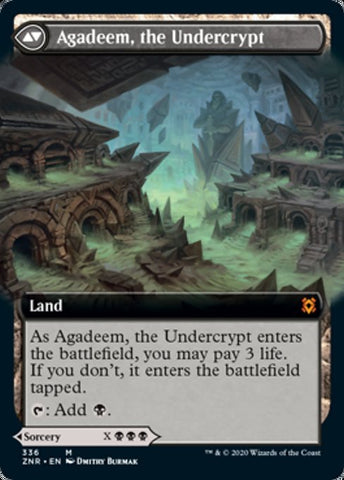 Agadeem's Awakening // Agadeem, the Undercrypt (Extended Art) [Zendikar Rising]