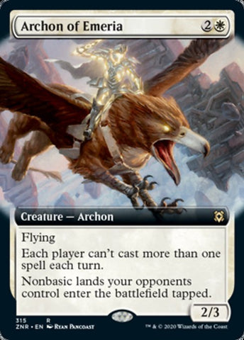 Archon of Emeria (Extended Art) [Zendikar Rising]