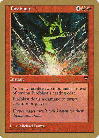 Fireblast - 1998 Ben Rubin (VIS) [World Championship Decks 1998]