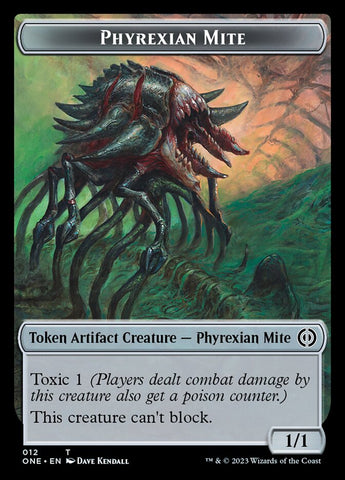 Phyrexian Mite Token (12) [Phyrexia: All Will Be One Tokens]