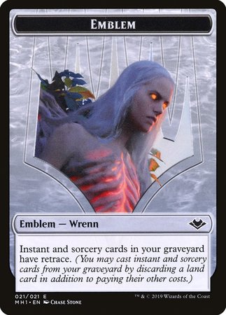 Goblin (010) // Emblem - Wrenn and Six (021) Double-sided Token [Modern Horizons Tokens]