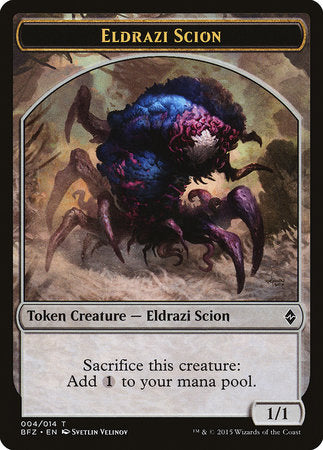 Eldrazi Scion Token (Velinov) [Battle for Zendikar Tokens]