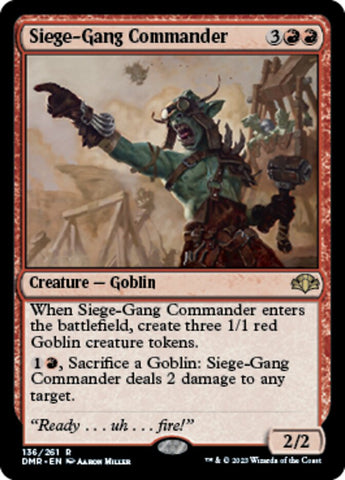 Siege-Gang Commander [Dominaria Remastered]