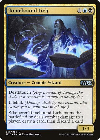 Tomebound Lich [Core Set 2020]