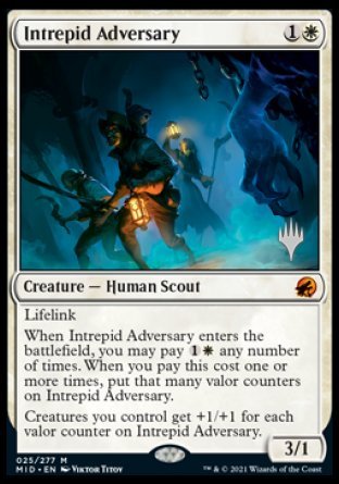 Intrepid Adversary (Promo Pack) [Innistrad: Midnight Hunt Promos]