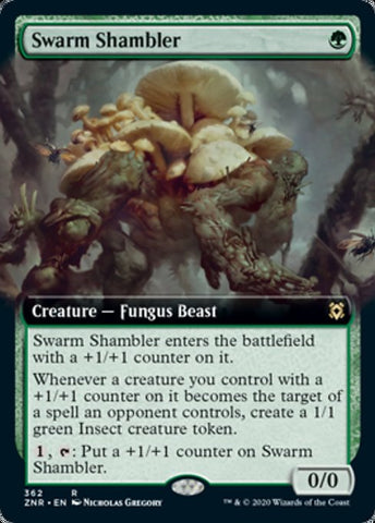 Swarm Shambler (Extended Art) [Zendikar Rising]