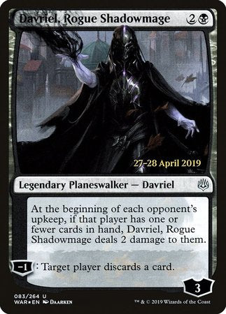 Davriel, Rogue Shadowmage [War of the Spark Promos]